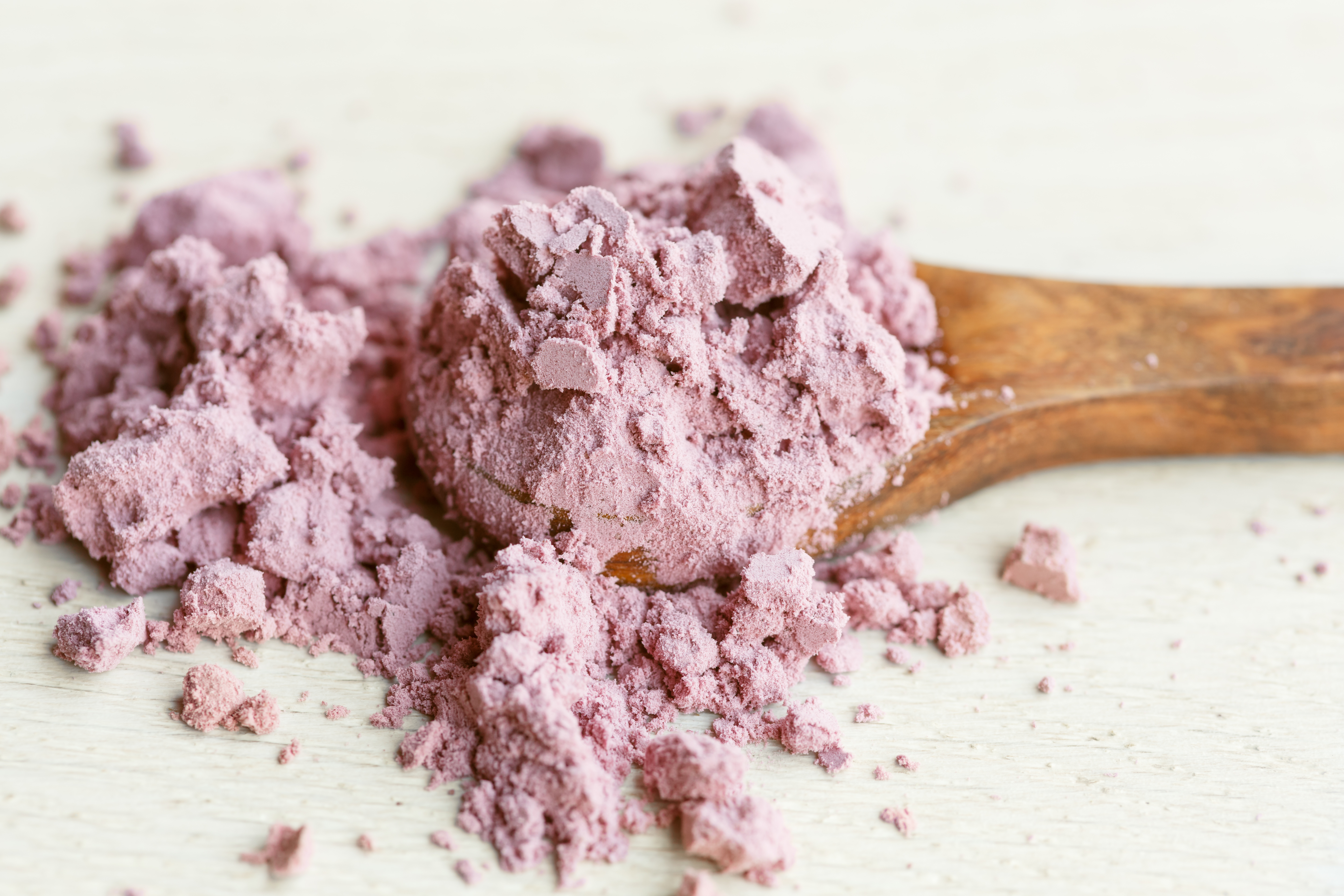 useful powdered dietary supplements. Organic food supplements macro photo