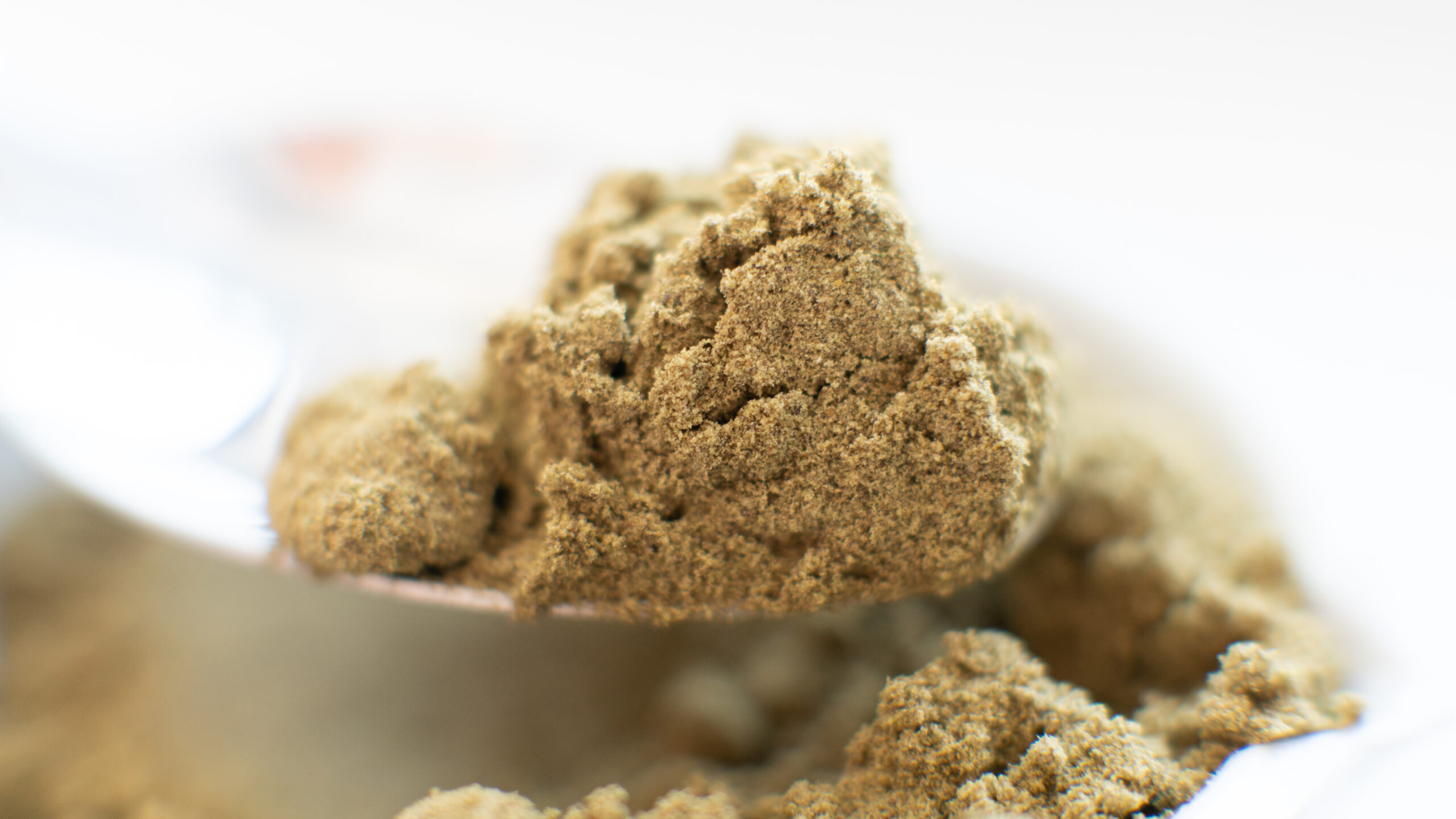 useful powdered dietary supplements. Organic food supplements macro photo