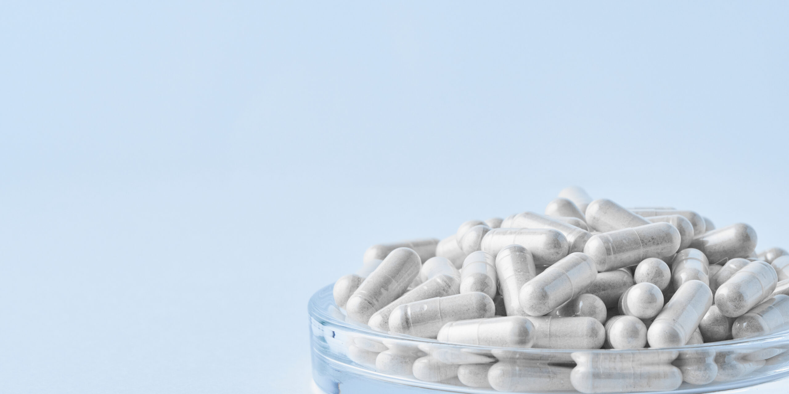 useful powdered dietary supplements. Organic food supplements macro photo