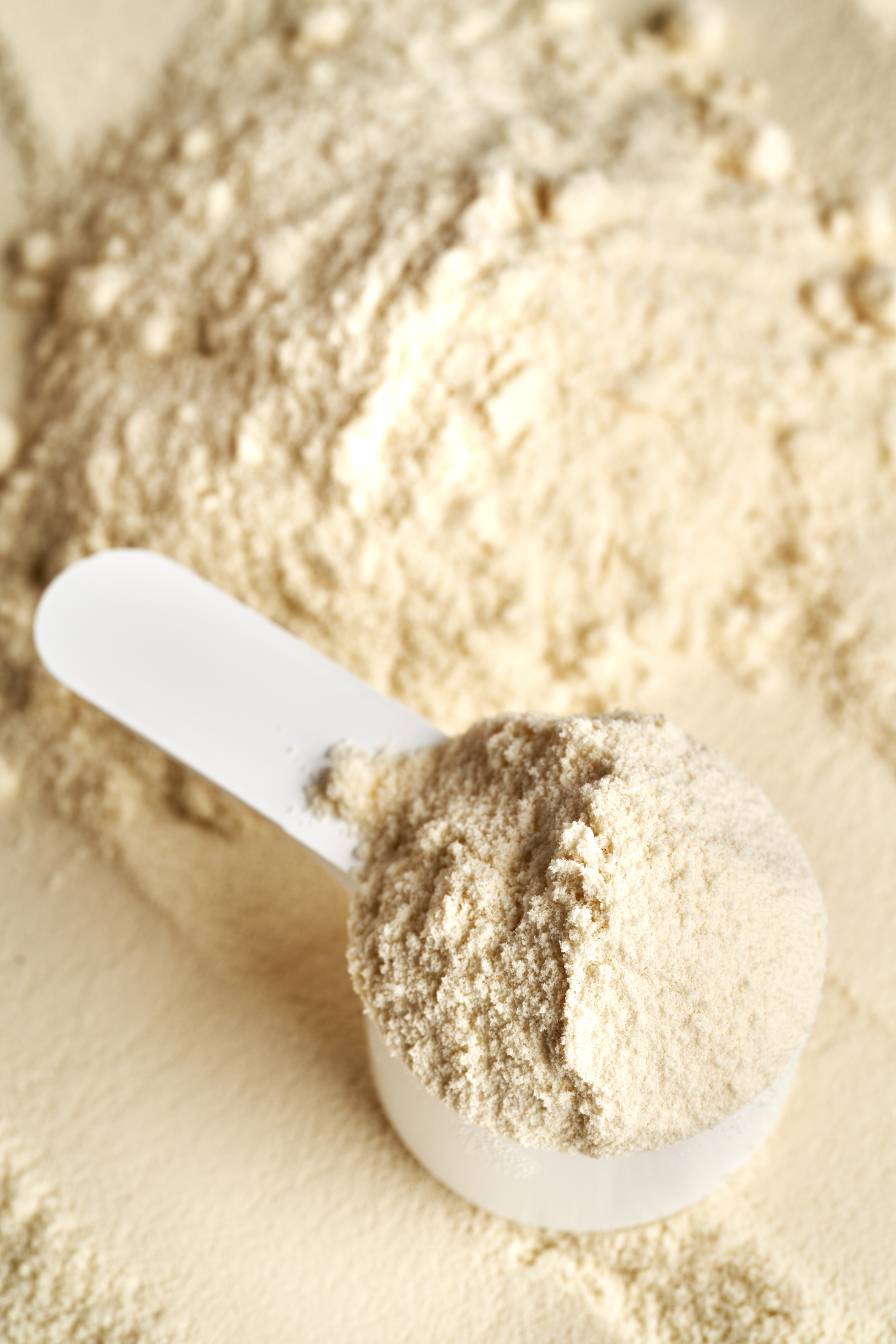 useful powdered dietary supplements. Organic food supplements macro photo